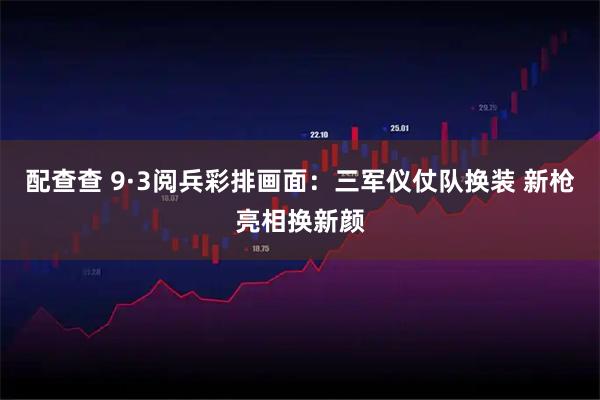 配查查 9·3阅兵彩排画面：三军仪仗队换装 新枪亮相换新颜
